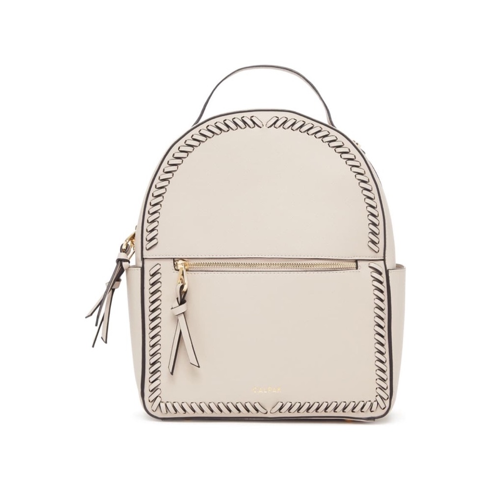 Kaya Faux Leather Round Backpack